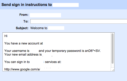 Guidance on how to set-up google hosted e-mail